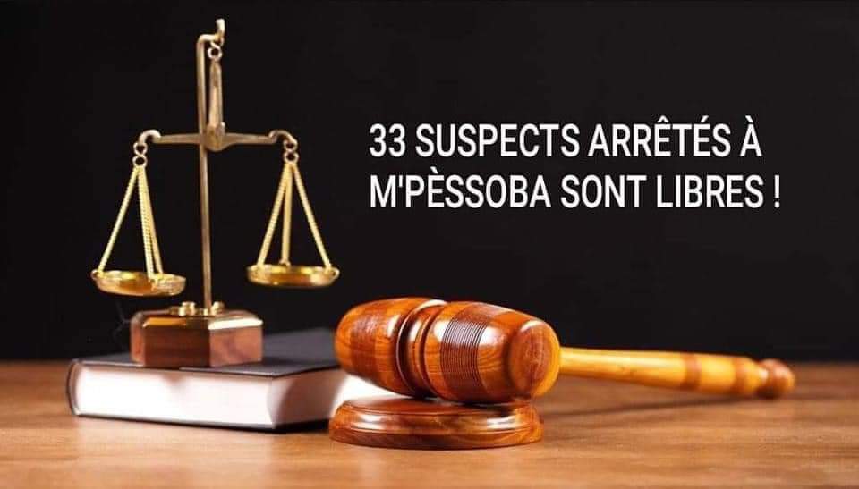 INFO KOUTIALA : LES 33 SUSPECTS ARRÊTÉS À M’PÈSSOBA RETROUVENT LA LIBERTÉ